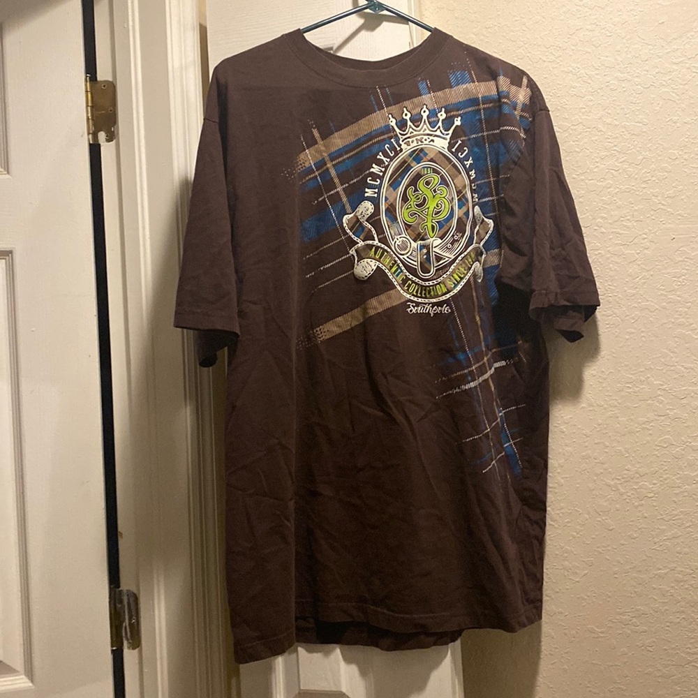 MCM XCI authentic collection brown 2XL shirt